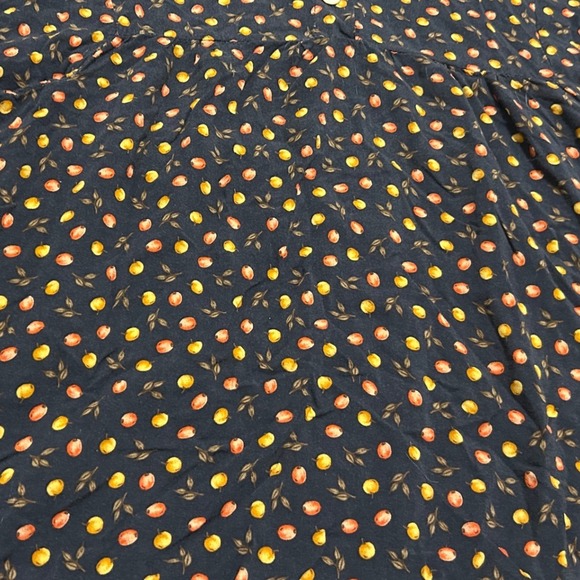 Alembika Button Top Fruit Print Asymmetric Hem Size 4 US 12 14‎ Lagenlook - Picture 10 of 13